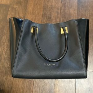 Ted Baker,  black bag.  12”H x 16”W x 4”D